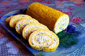 ρολό αυγών με γαλοπούλα για δραστικότητα